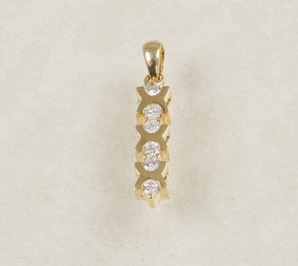 DIAMOND PENDANT 0.19 CARATS IN 18K YELLOW GOLD (LPS-1058)