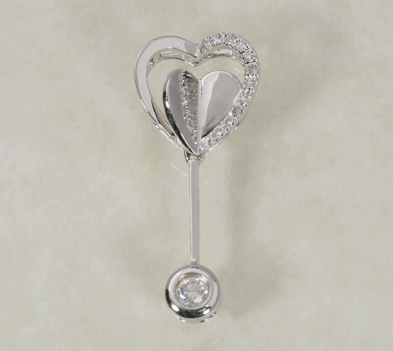 DIAMOND PENDANT 0.12 CARATS IN 18K WHITE GOLD (LPS-1136A)