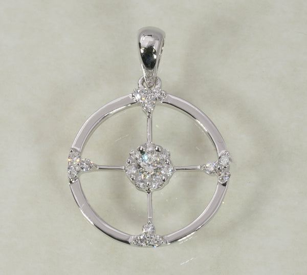 DIAMOND PENDANT 0.25 CARATS IN 18K WHITE GOLD (LPS-1064)