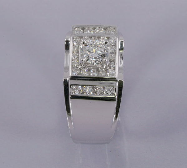 GIA CERTIFIED DIAMOND RING IN 18K WHITE GOLD (LRS-494W)