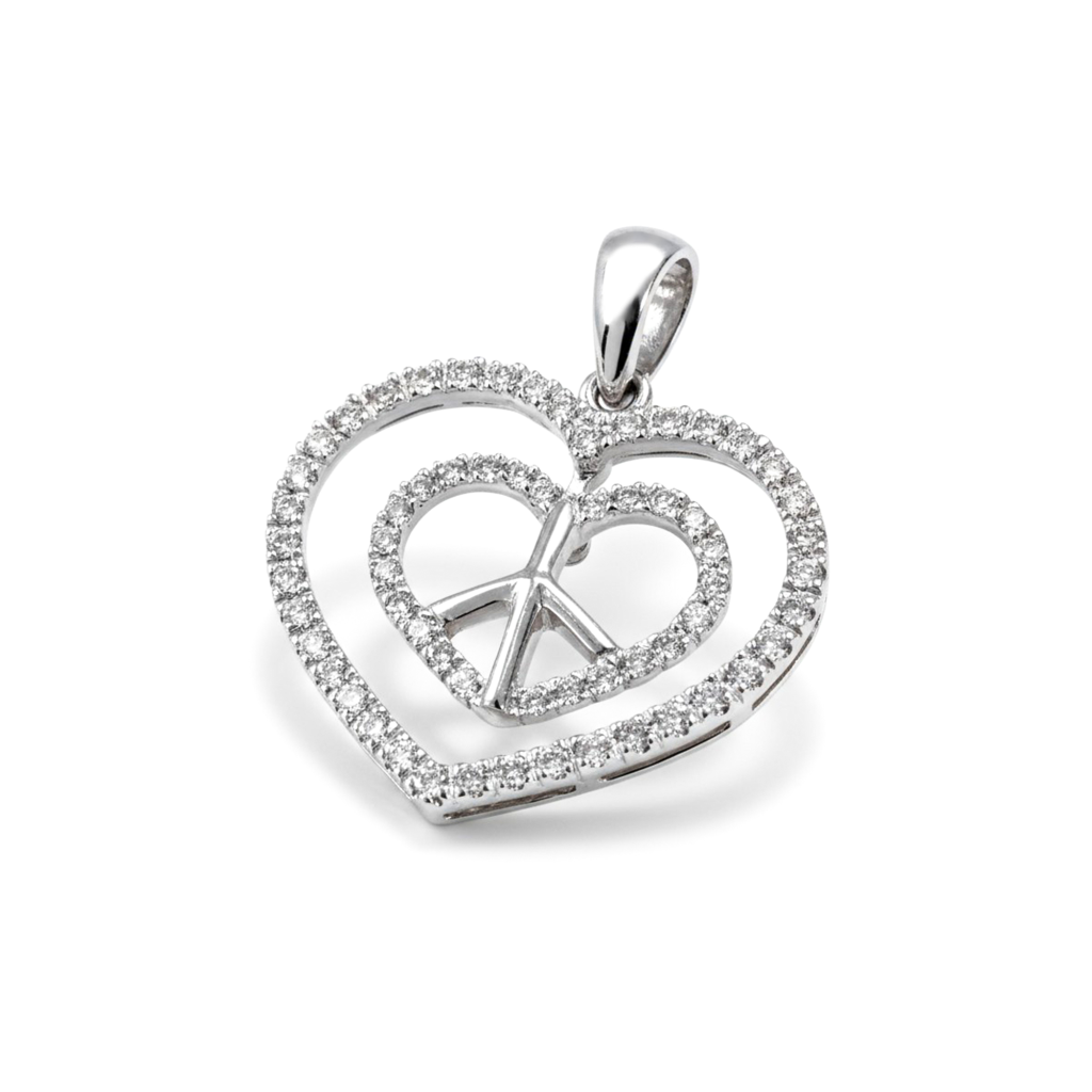 Fluttering Diamond Glow Heart