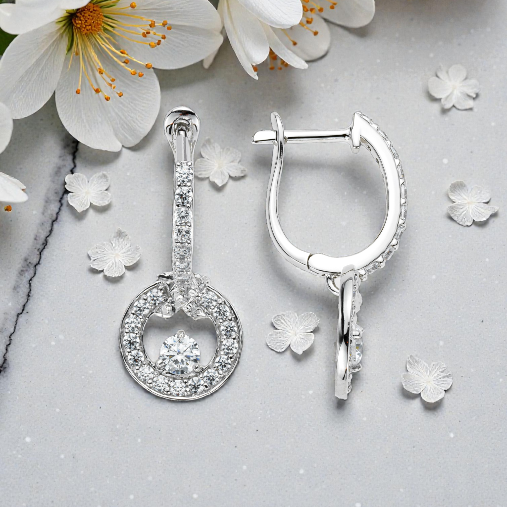 Diamond Drop Earrings