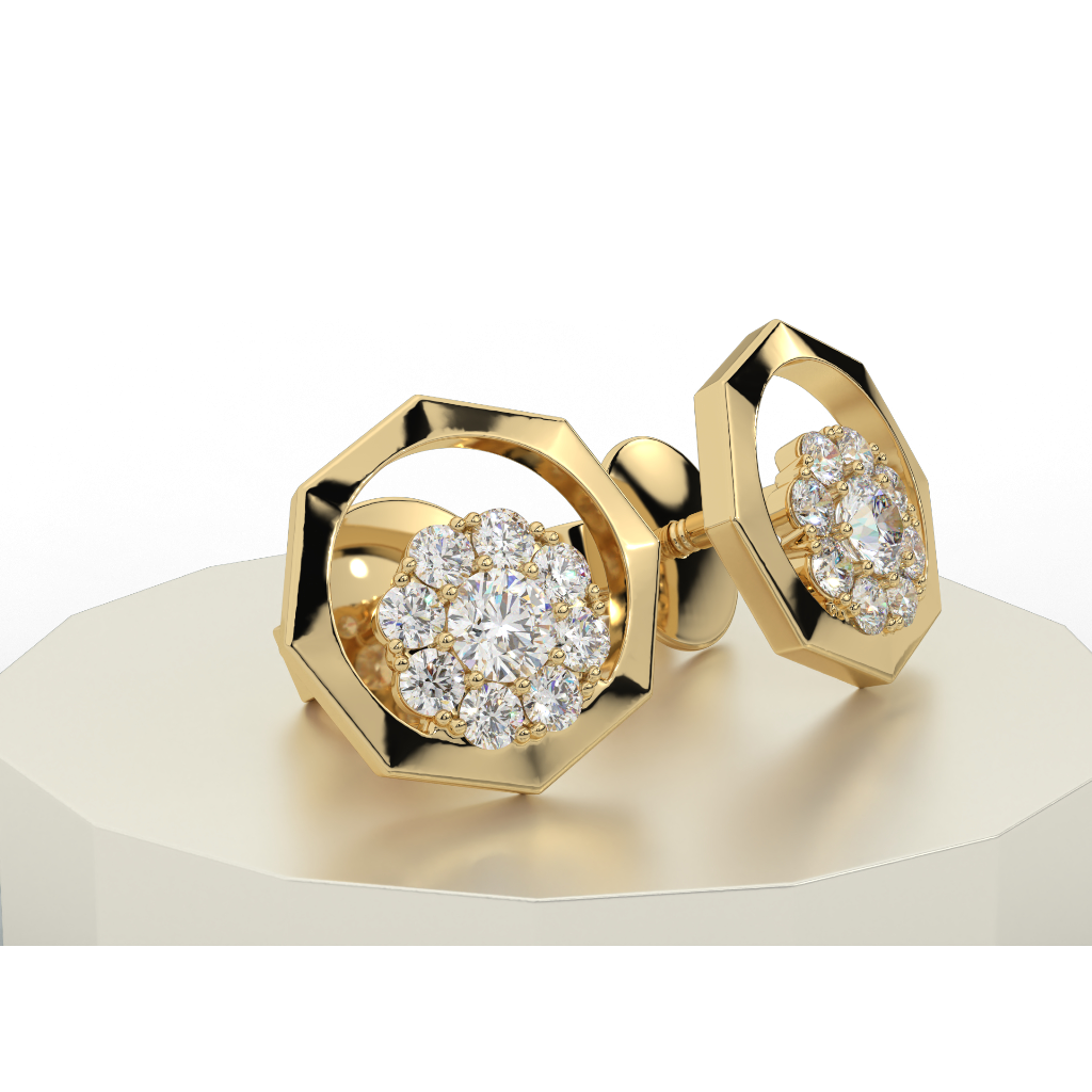 Hexagon Stylish Studs