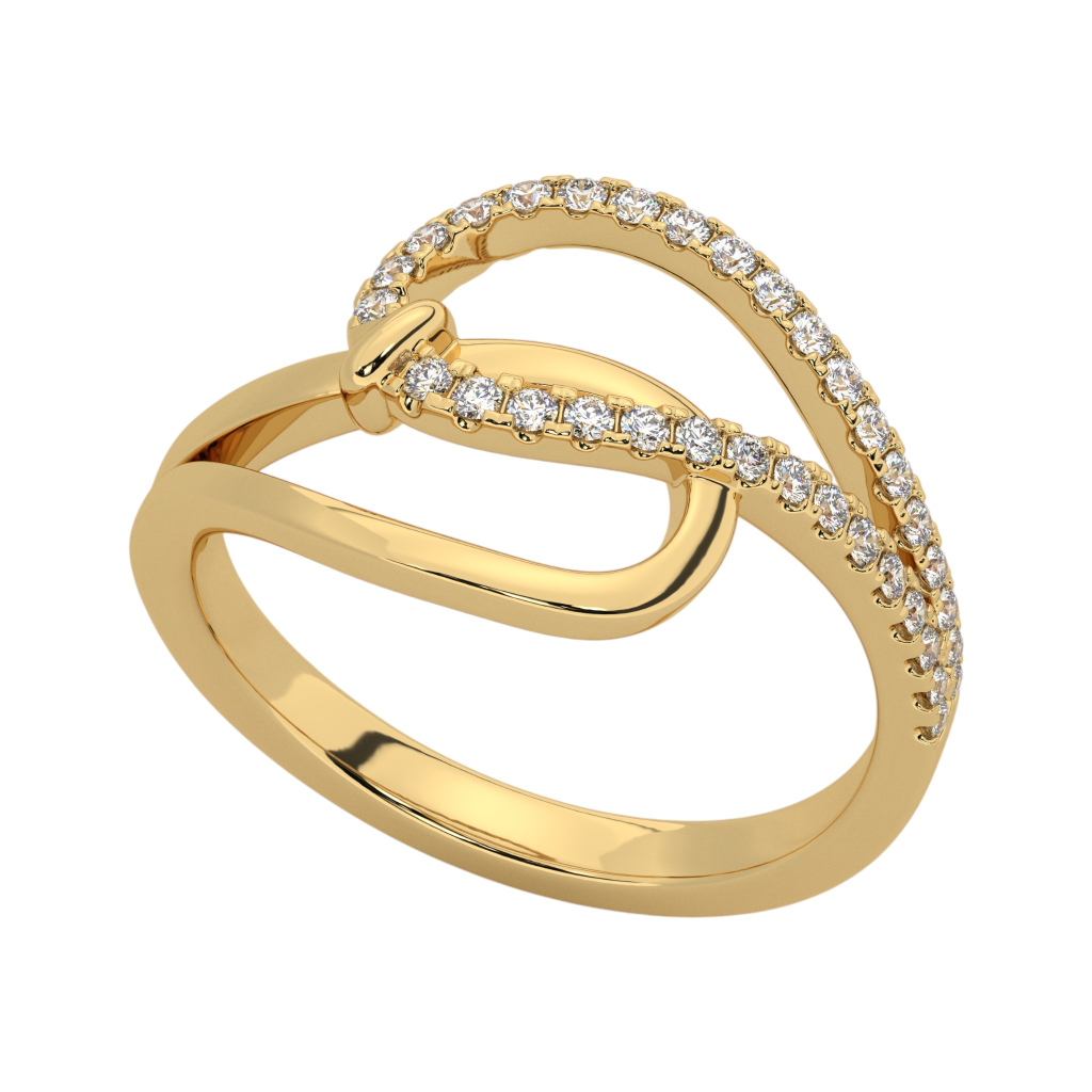 Infinity Curve Diamond Ring