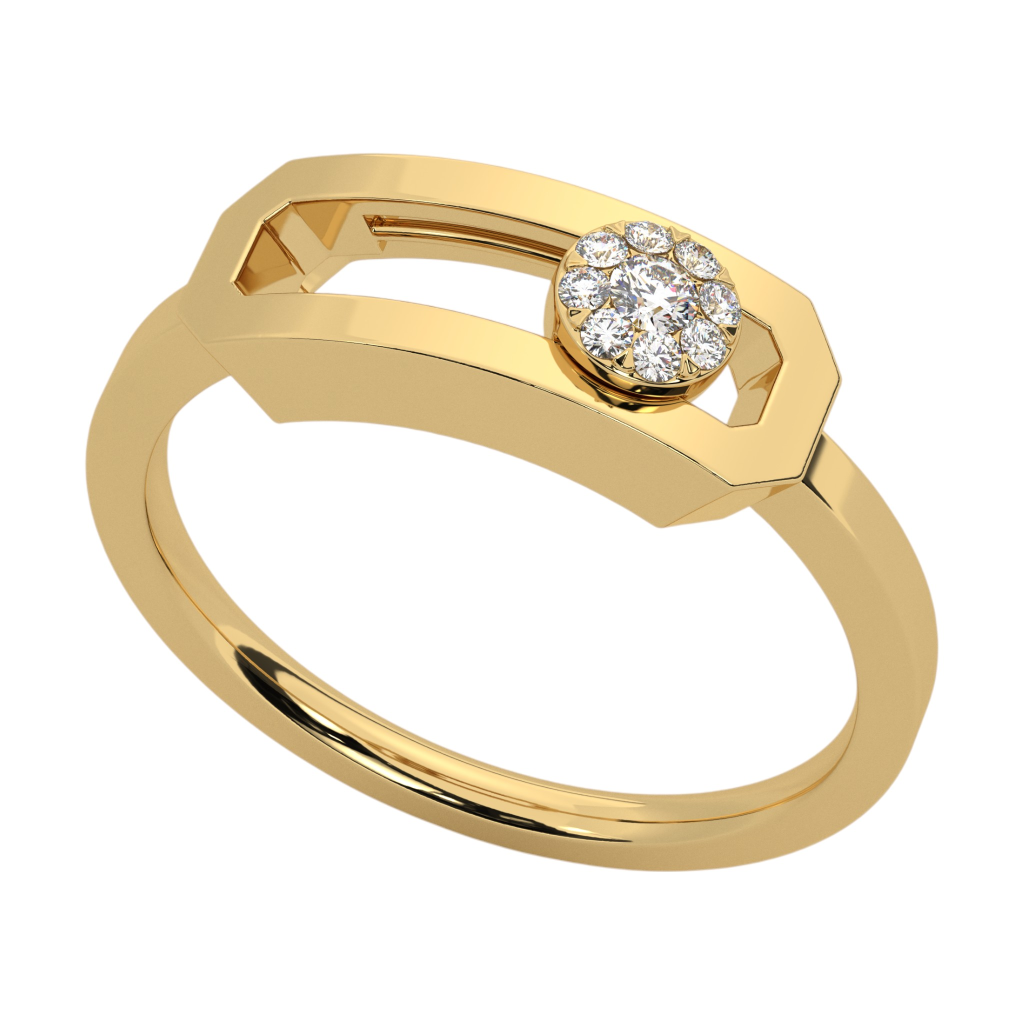 Aurora Frame Halo Ring