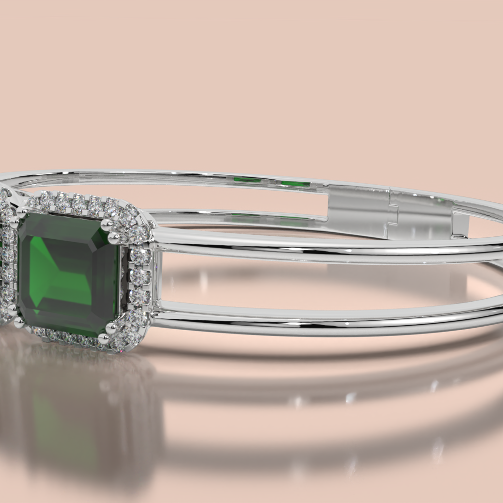 Twin Emerald Prestige Bangle
