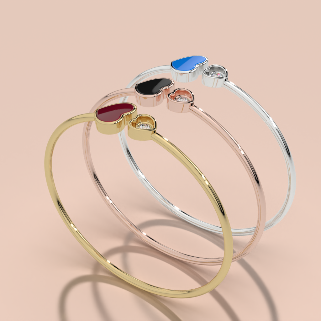 Heart of Verdant Love Bangle