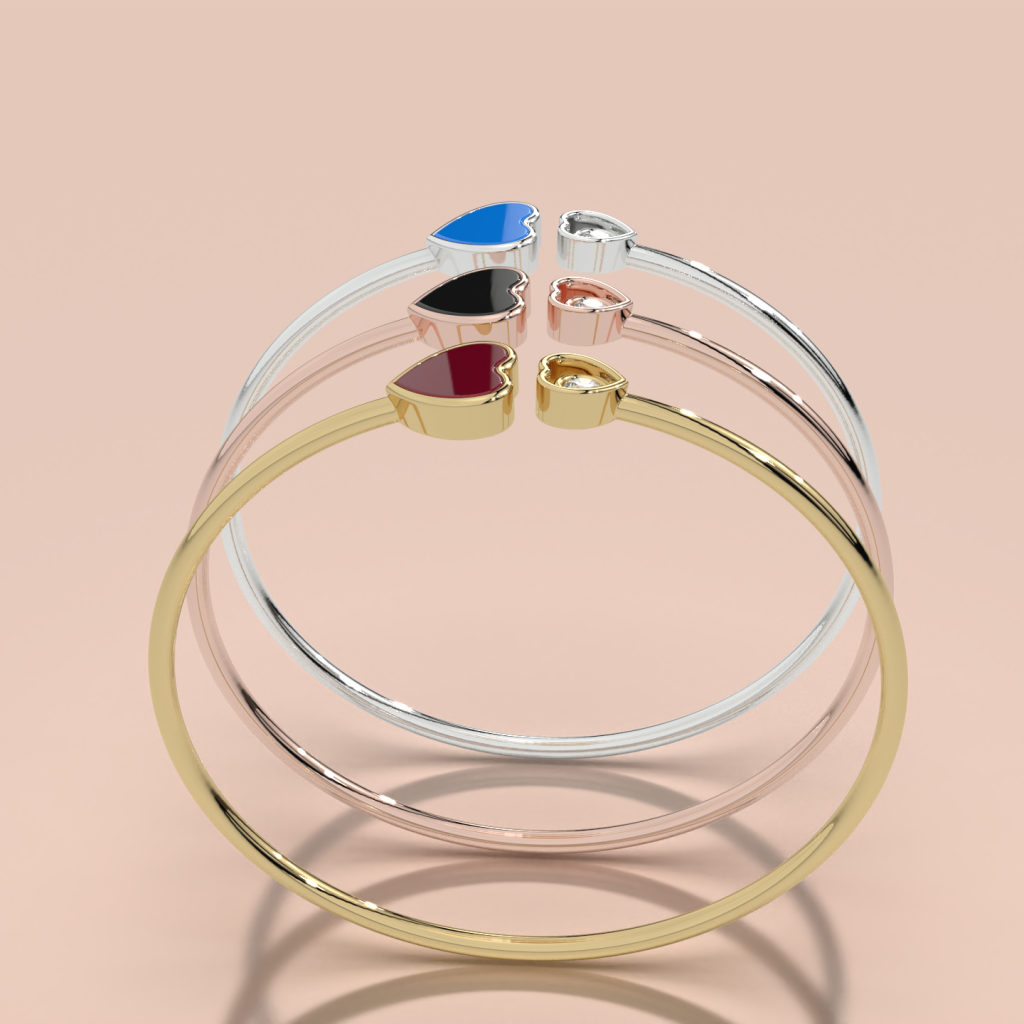 Heart of Verdant Love Bangle