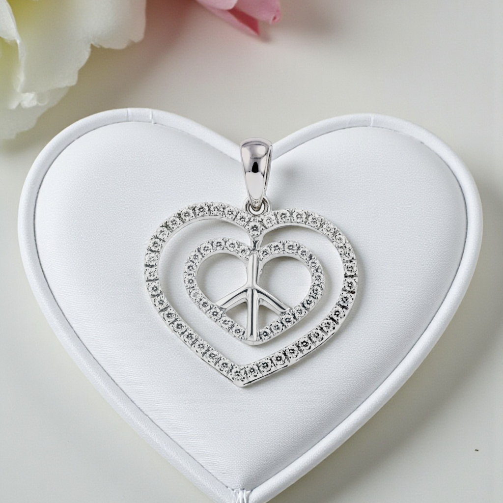 Fluttering Diamond Glow Heart