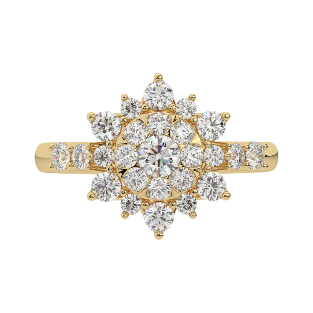 Frosty Snowflake Ring