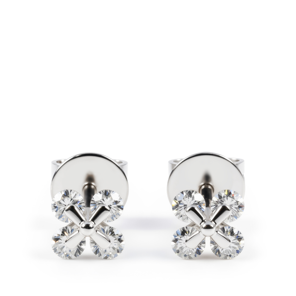 Sapphire Cushion Halo Earrings