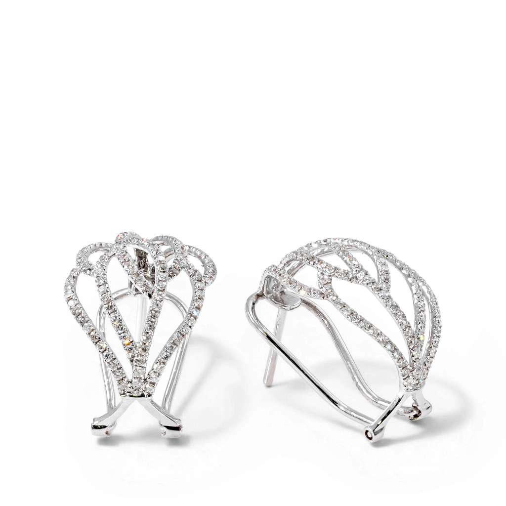 Crown-Inspired Diamond earrings