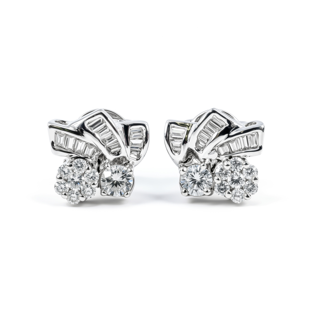 Lilac Starflower Diamond Studs