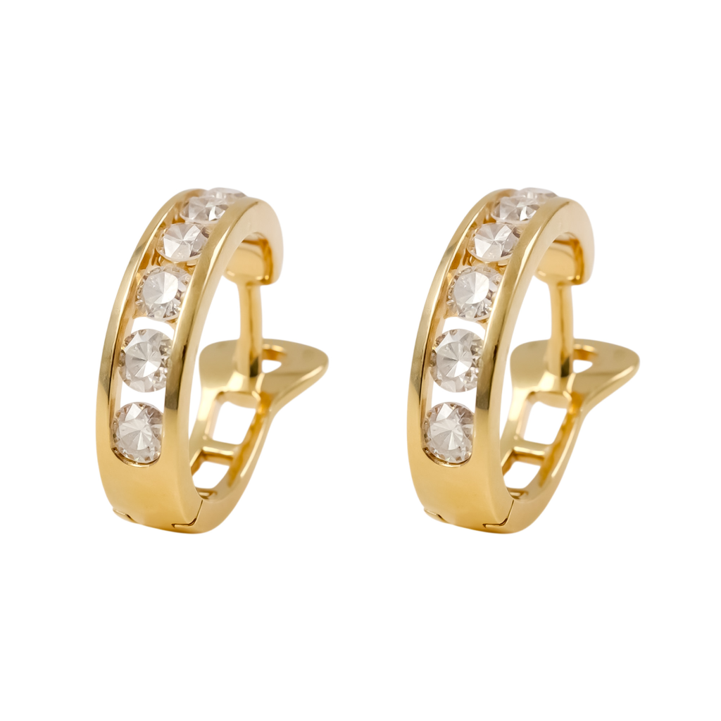 Golden Radiance Hoops