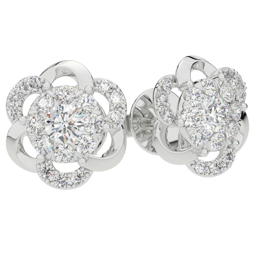 Floral Nova Diamond Studs