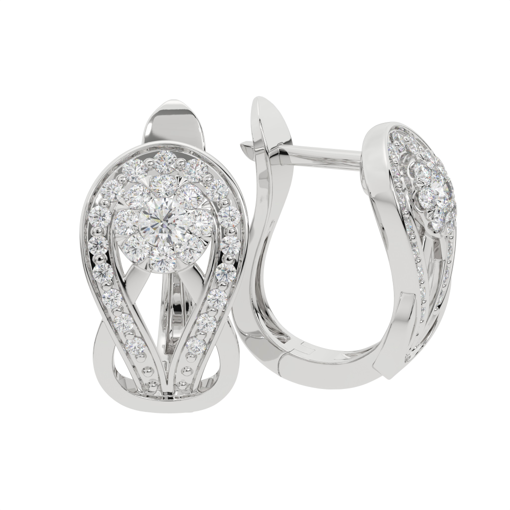 Amore Petal Shine Hoops