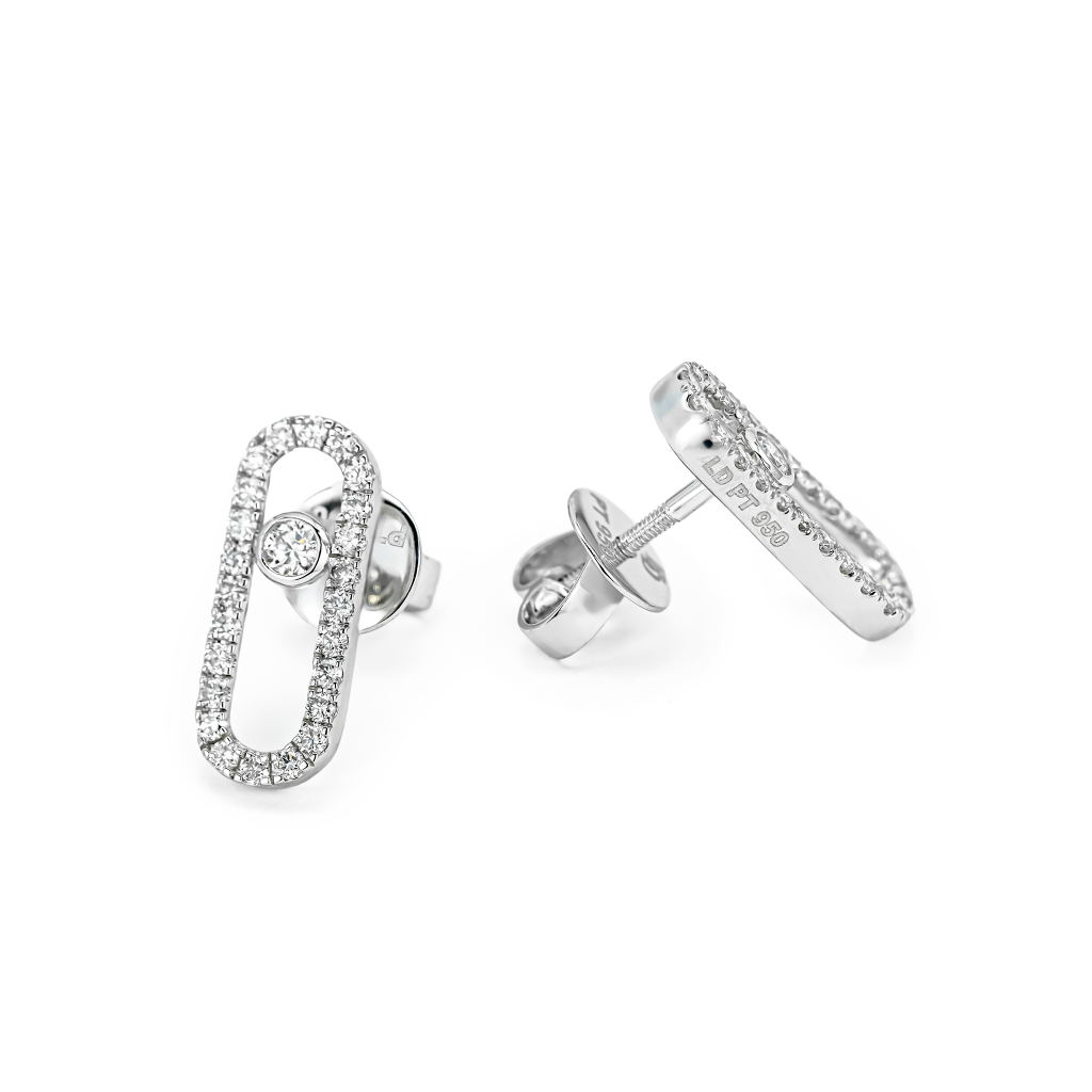Halo-Style Diamond Earrings