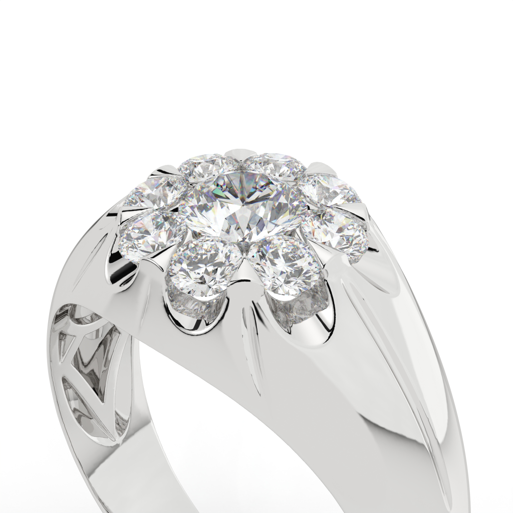 Floral Cluster Ring