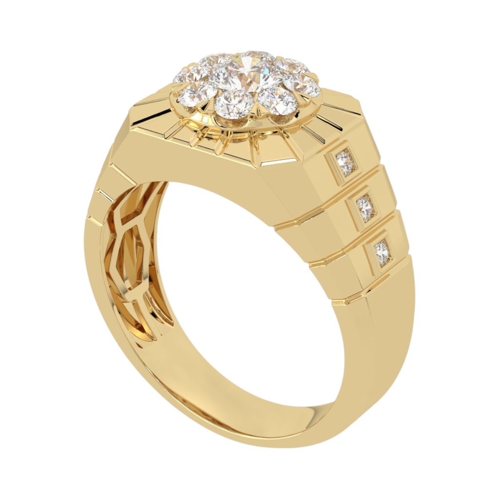 Blooming Diamond Cluster Ring