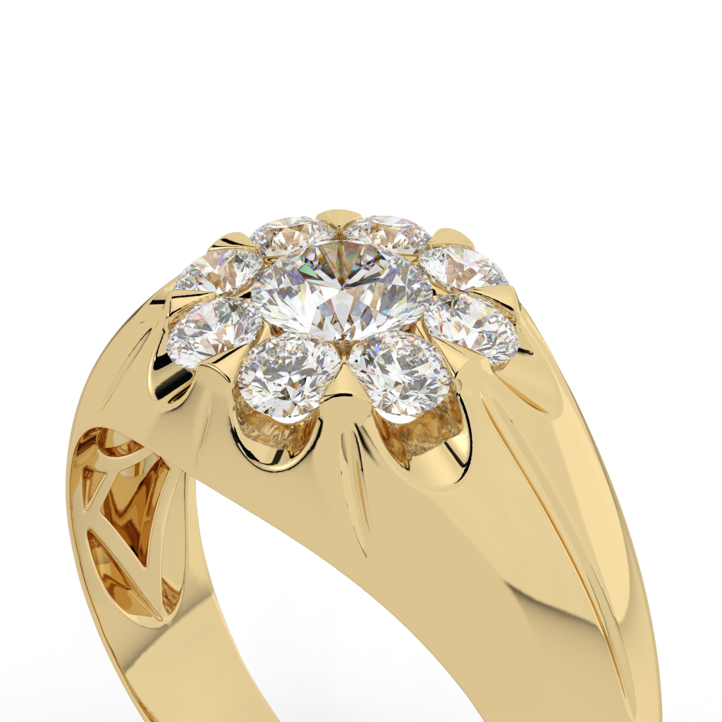 Floral Cluster Ring