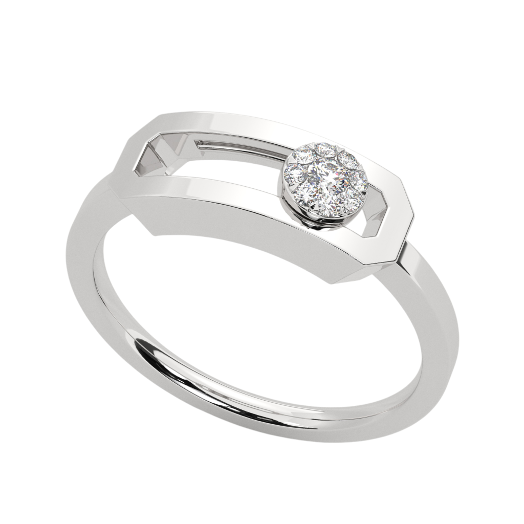 Aurora Frame Halo Ring