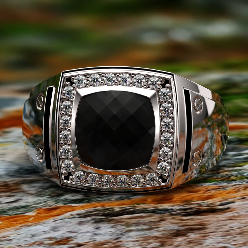 Onyx Square Ring