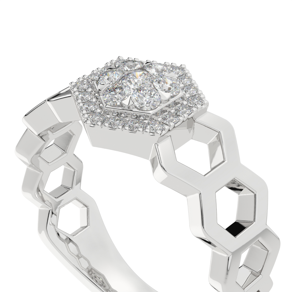 Hexagon Honeycomb Ring