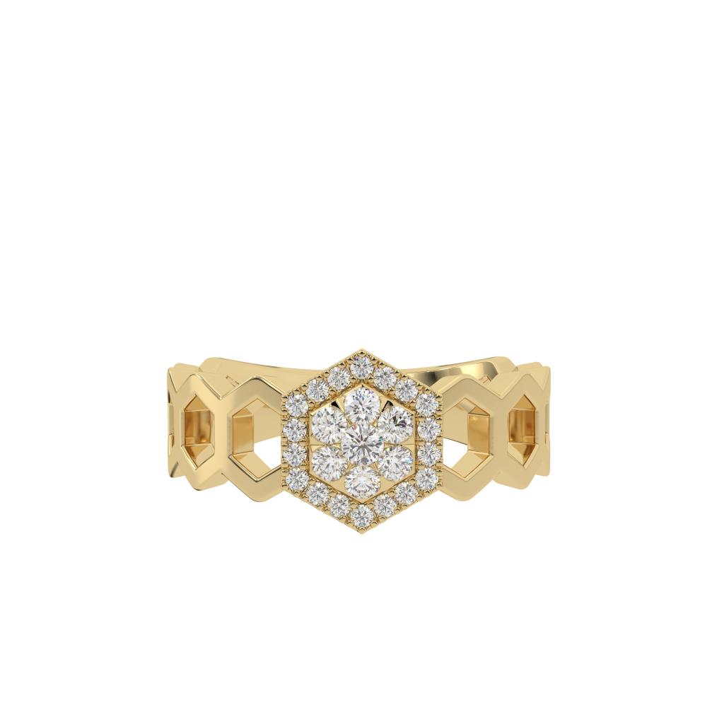 Hexagon Honeycomb Ring