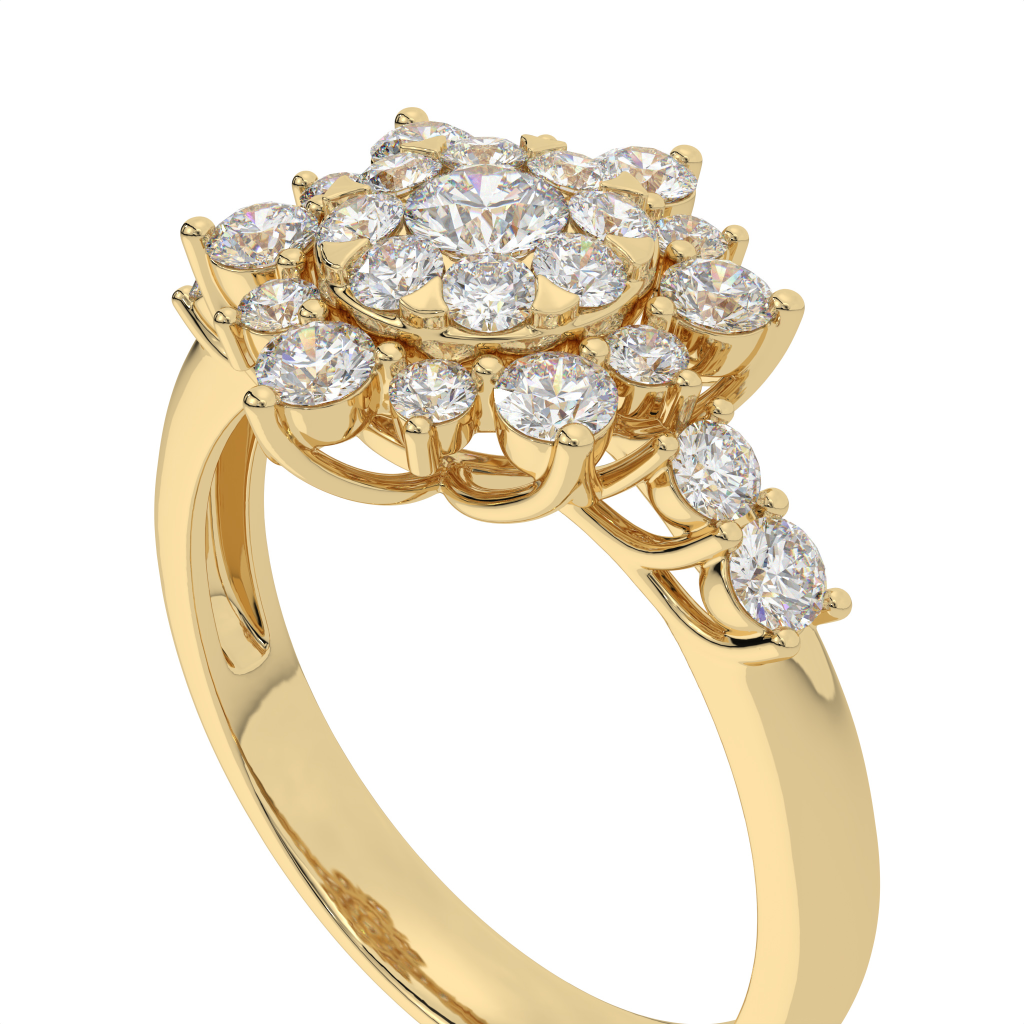 Frosty Snowflake Ring