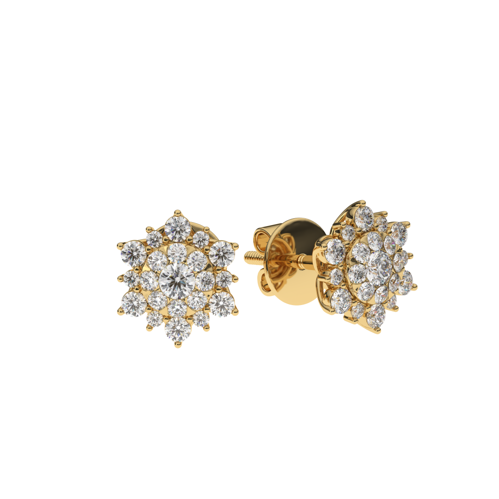 Royal Bloom Halo Studs