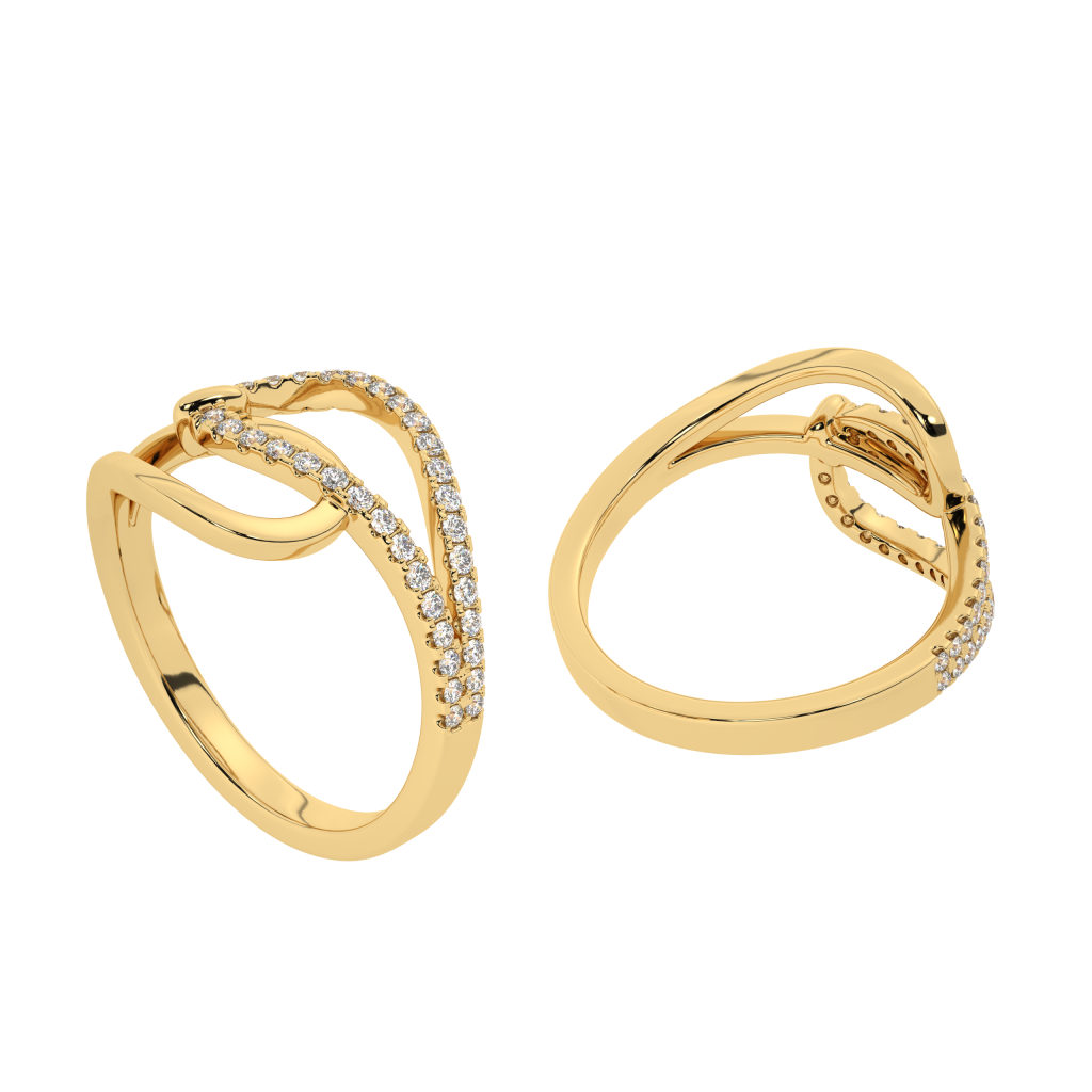 Infinity Curve Diamond Ring