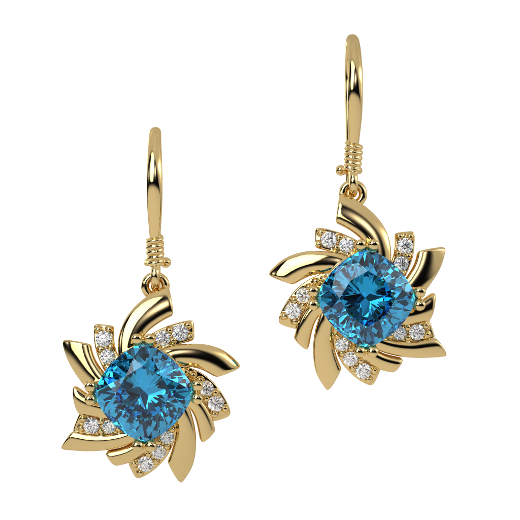 Star Drop Earrings