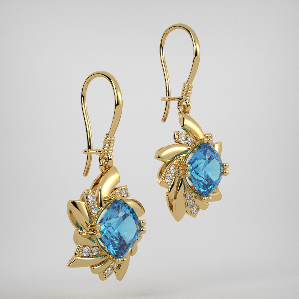 Star Drop Earrings