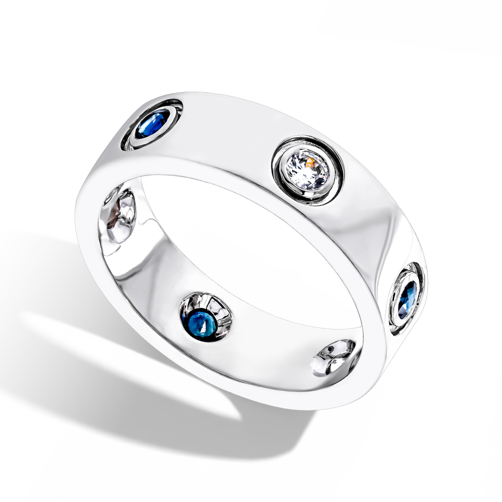 Alternative Stone Ring Band