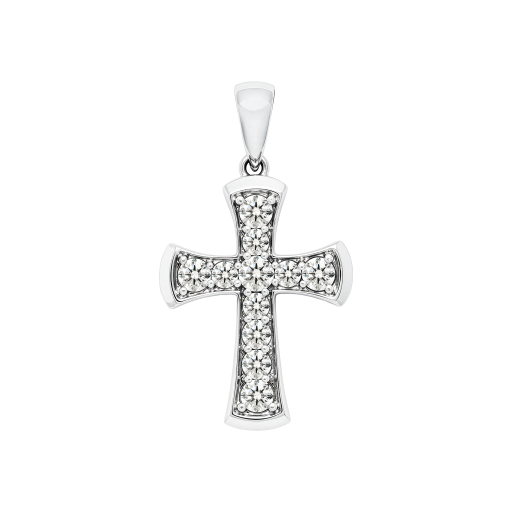 Diamond Pavé Cross Pendant
