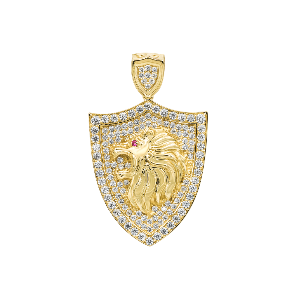 Lion Medallion Pendant