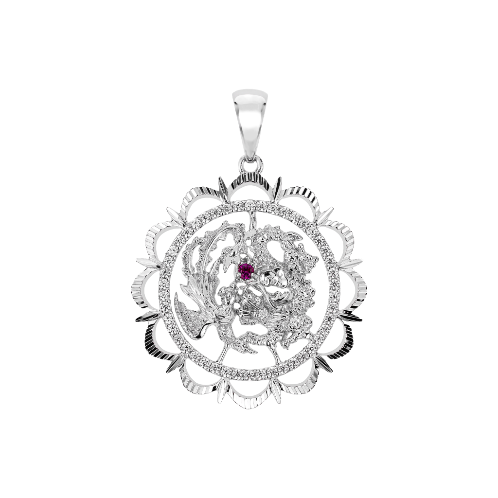 Radiant Dragon Medallion Pendant
