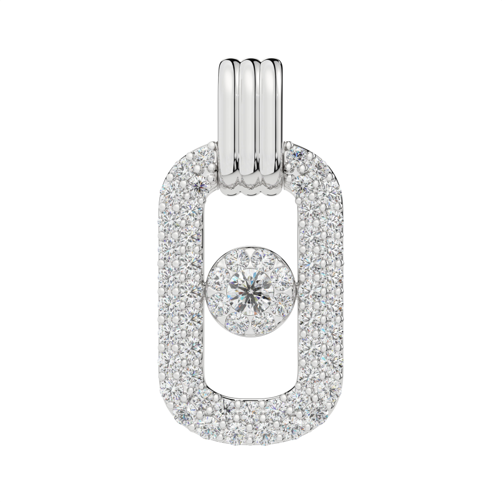 Infinity Glow Rectangle pendant
