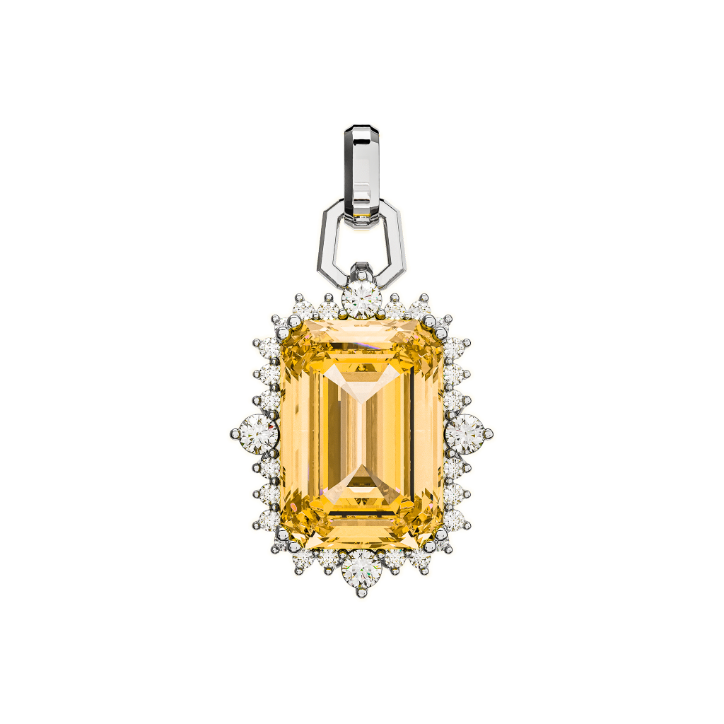 Radiant Gemstone Pendant
