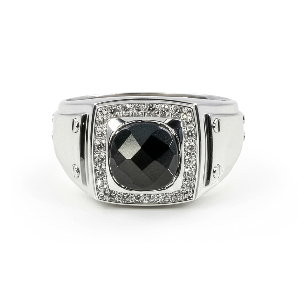 Onyx Crest Ring