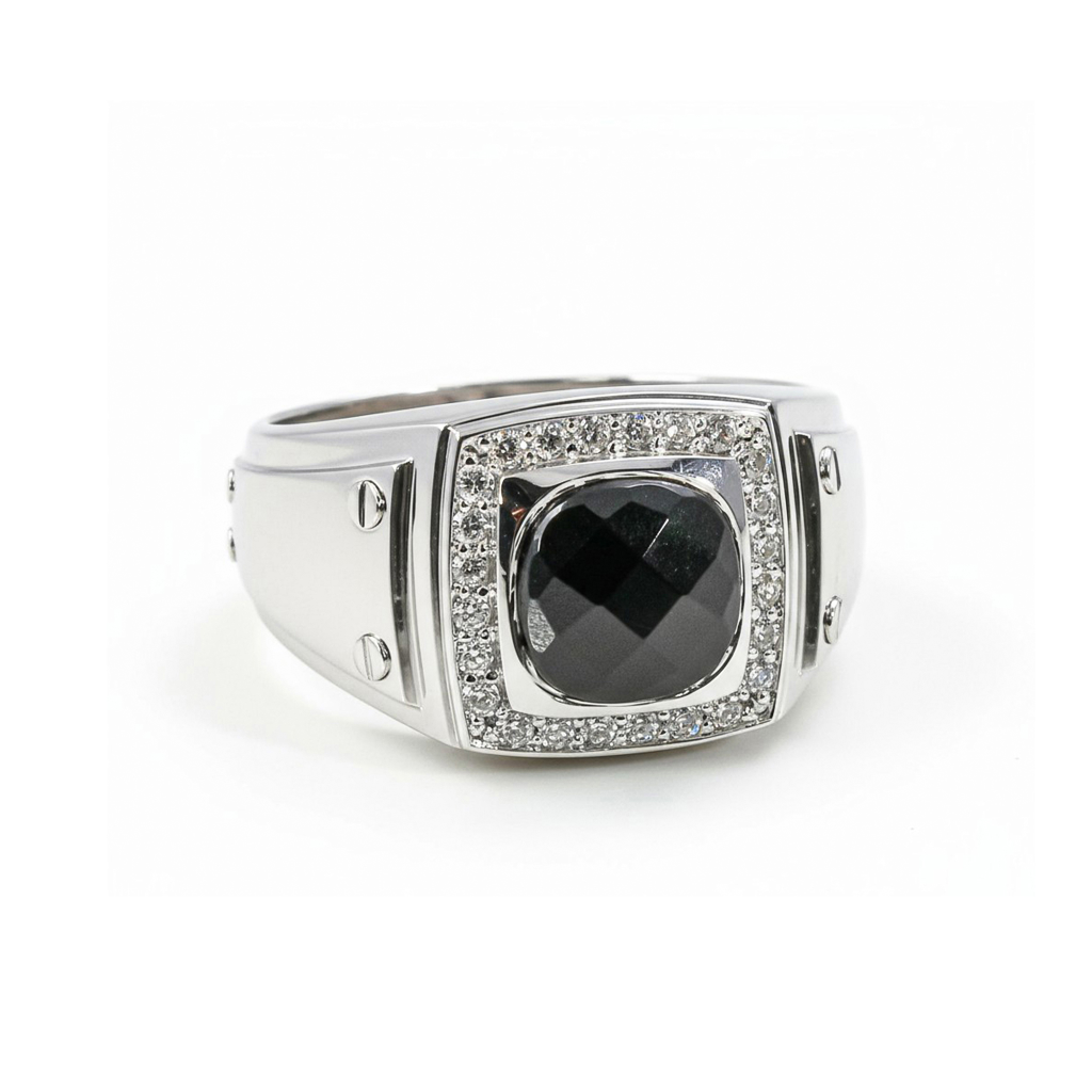 Onyx Crest Ring