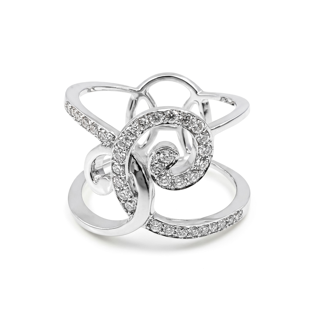 Enchanted Swirl Diamond Ring