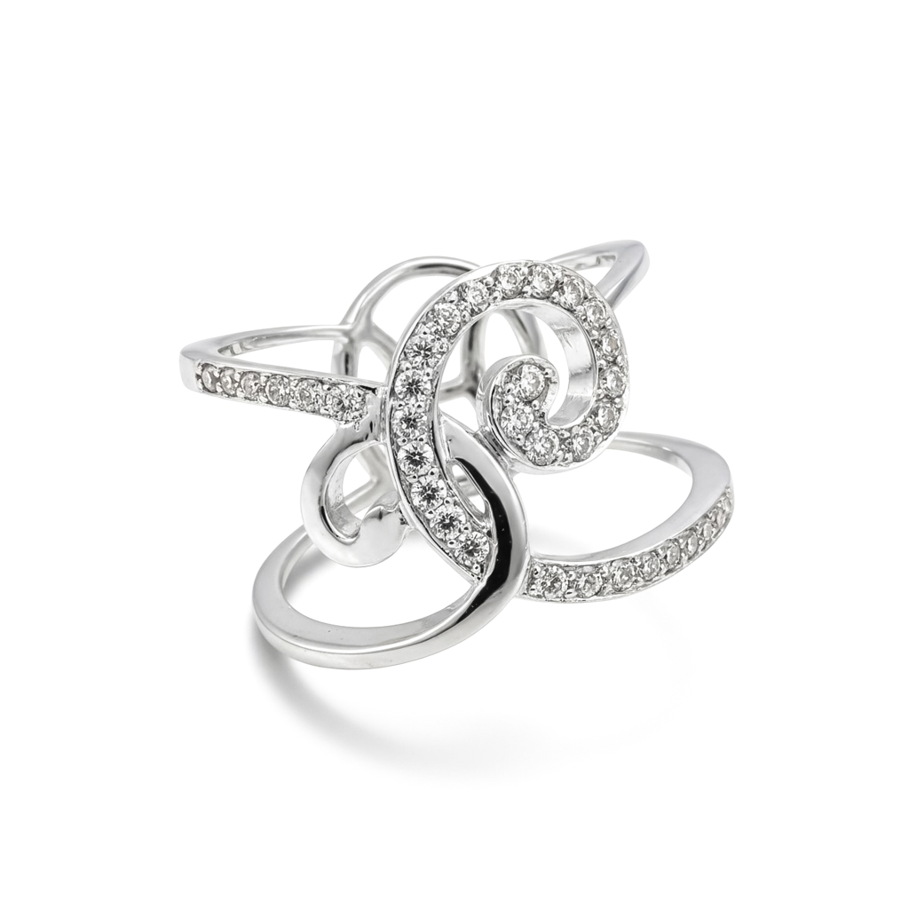 Enchanted Swirl Diamond Ring