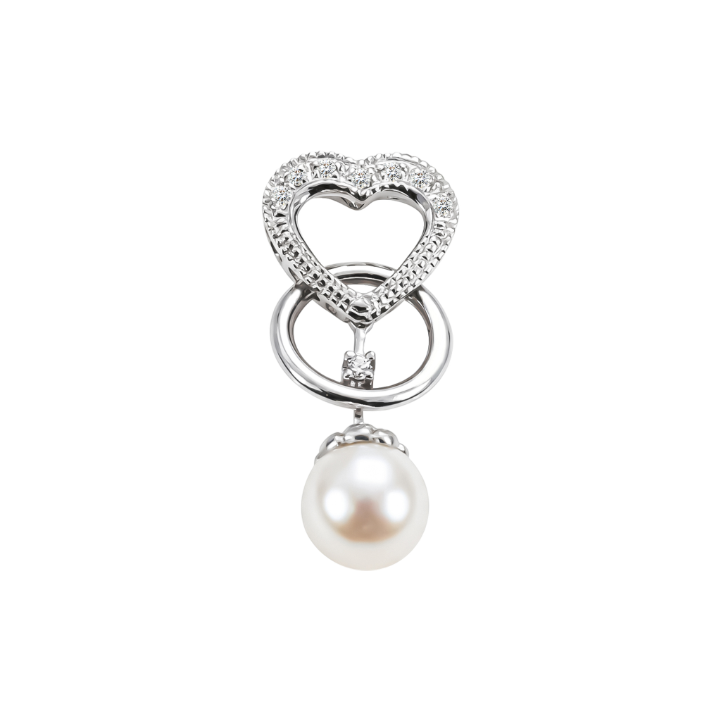 Serenity Heart Pearl Drop