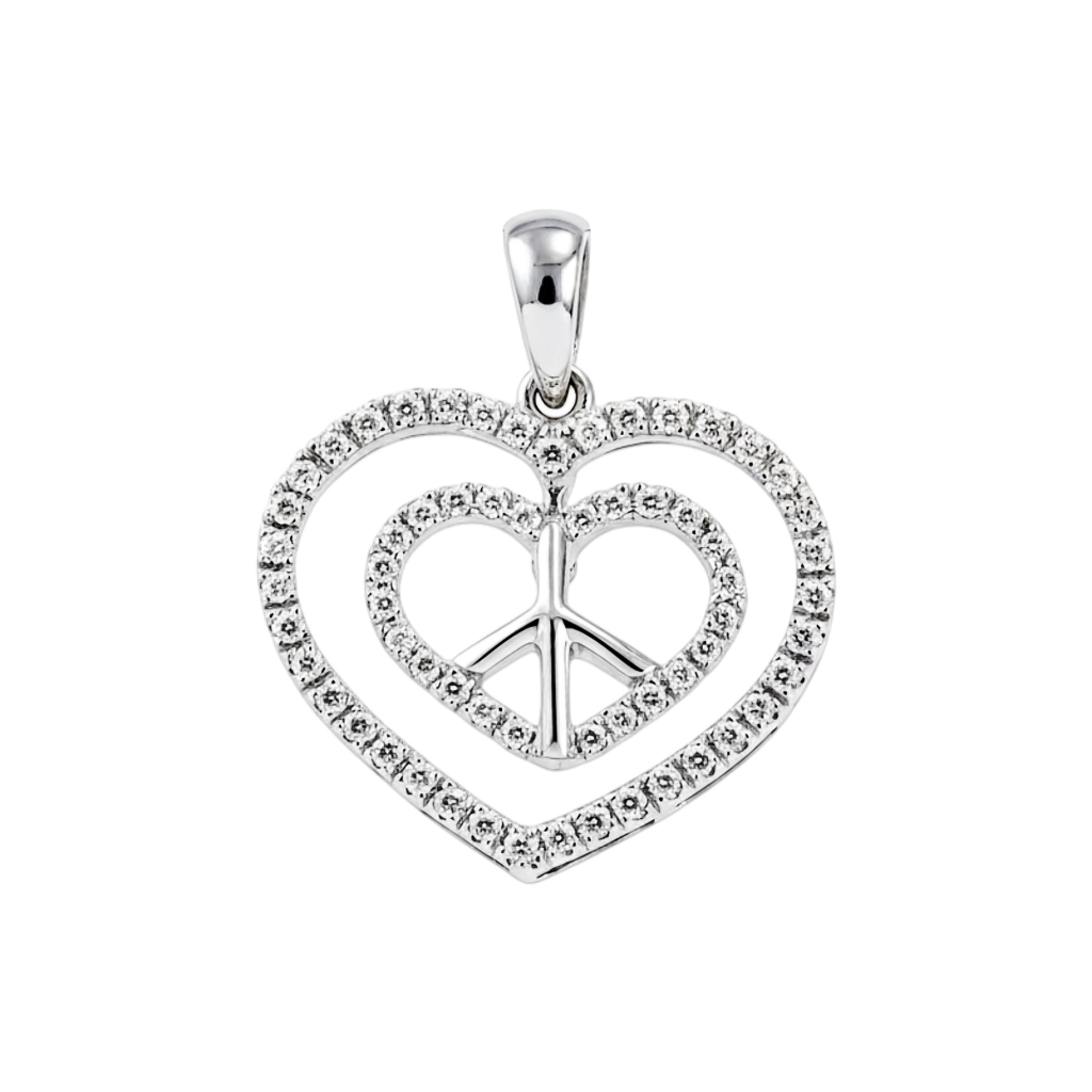 Fluttering Diamond Glow Heart