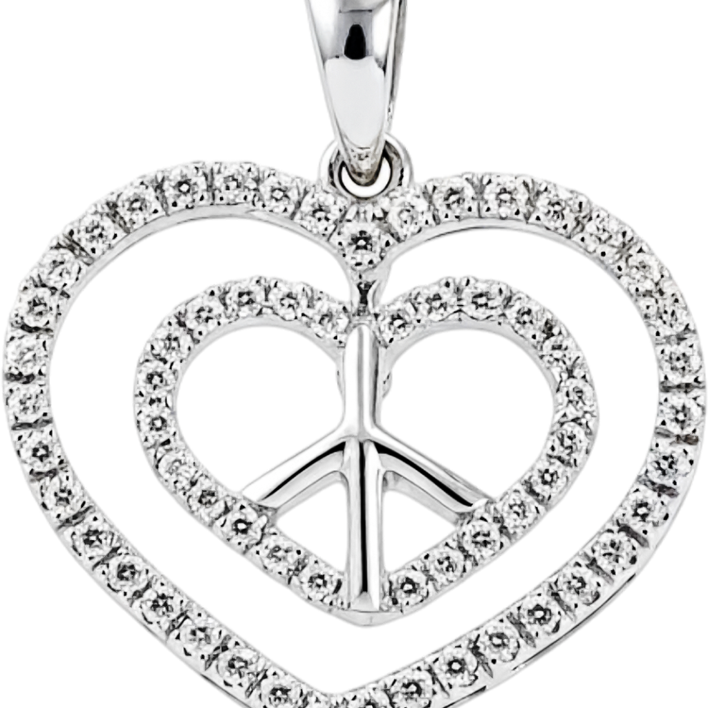 Fluttering Diamond Glow Heart