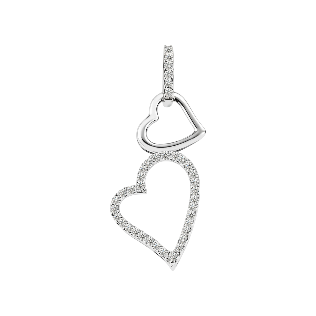 Kiss Heart Drop pendant
