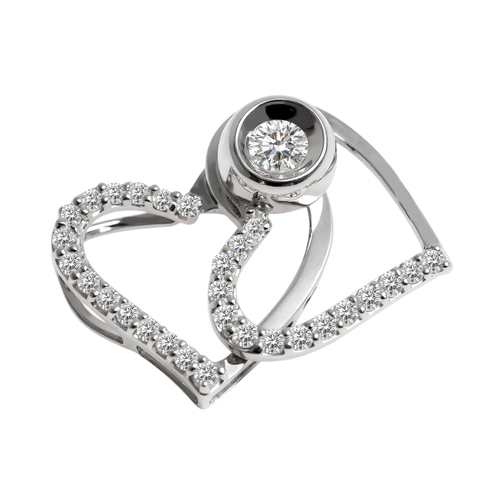 Opulent Twin Heart pendant