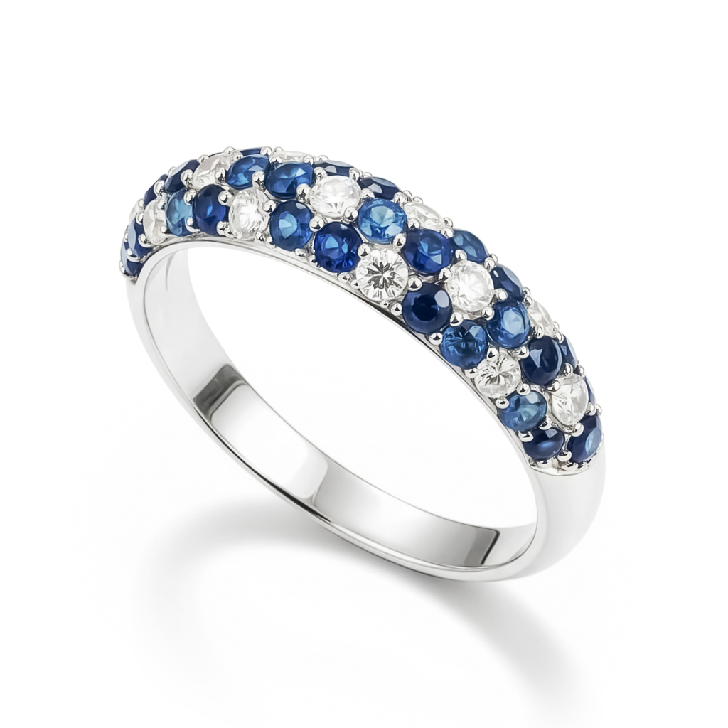 Sapphire & Diamond Harmony Band