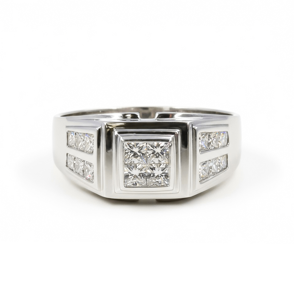 Accented Cluster Ring